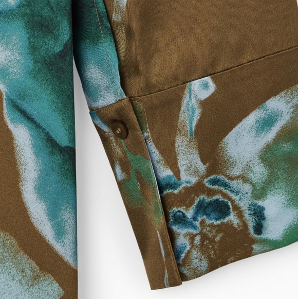 COS Brown Floral High‑Low Dress - Picture 4 of 10